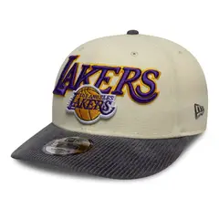 NEW ERA - Gorra LA Lakers NBA Cord Visor 9FIFTY Snapback Beige