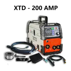 XTD - Soldadora Inversora Mig 200A Suelda Sin GAS