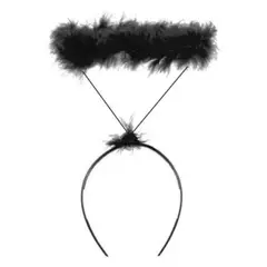 GENERICO - Vincha aureola ángel negro