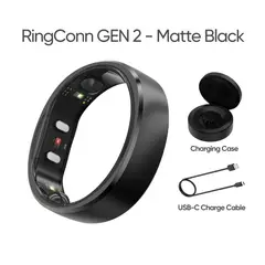RINGCONN - Anillo inteligente Gen 2 Matte Black, Tamaño:13