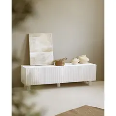 VENTITAS HOME - Mesa de Tv de Madera Jarae Color Pino Blanco