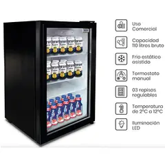 VENTUS - Visicooler Sobremesa 1 Puerta 100 Litros LG-100