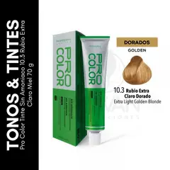GENERICO - Pro Color Tinte Sin Amoniaco 103 Rubio Extra Claro Miel 70 g
