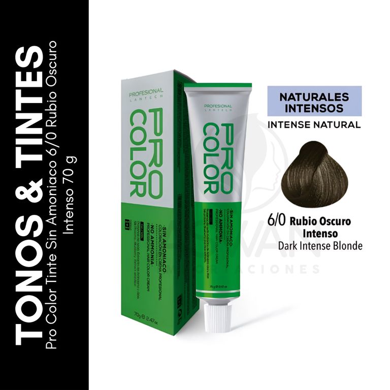 Pro Color Tinte Sin Amoniaco 60 Rubio Oscuro Intenso 70 g