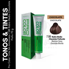 GENERICO - Pro Color Tinte Sin Amoniaco 788 Rubio Medio Chocolate Profu 70 g
