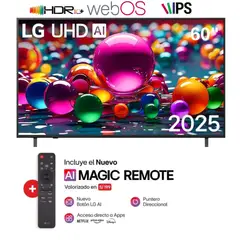 LG - Televisor 60 Smart UHD 4K Thinq Ai 60UA8050PSA-bry