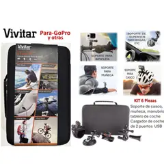 VIVITAR - KIT 6 PIEZAS PARA GO PRO