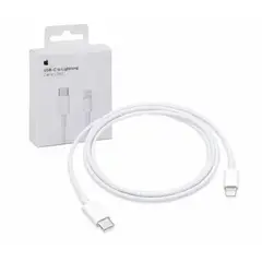 APPLE - Cable Cargador Tipo C a Lightning Carga Rápida 2m Blanco ORIGINAL