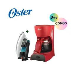 OSTER - Pack Cafetera BVSTDCDR5R Y Plancha GCSTBV4119-053
