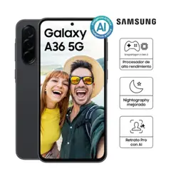 SAMSUNG - Celular Galaxy A36 256GB 12GB RAM - NEGRO