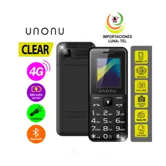UNONU - CELULAR BASICO CLEAR 4G PANTALLA 1.77"