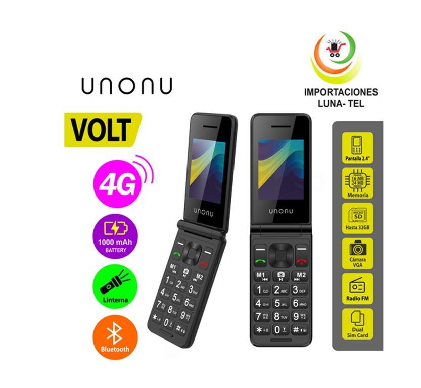 CELULAR BASICO VOLT TAPA 4G PANTALLA 2.4"