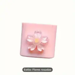 GENERICO - CASE PROTECTOR PARA CARGADOR DE IPHONE ESTILO FLORES