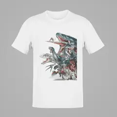 GENERICO - Polo Dinosaurio Jurassic World Camiseta para Niños Algodon Blanco