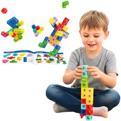 GENERICO - Juguete Kit de 100 Bloques Cúbicos Multicolor