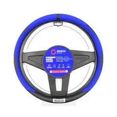 GENERICO - FORRO FUNDA DE TIMON SPARCO FIBRA DE CARBONO AZUL