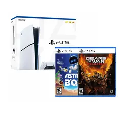 SONY - Consola PS5 Slim Con Lector + Astro Bot + Gears of War Reloaded