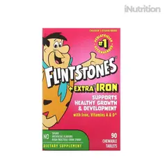 BAYER - FLINTSTONES MULTIVITAMÍNICO PARA NIÑOS +EXTRA IRON 90 MASTICABLES