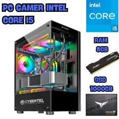 INTEL - COMPUTADORA PC RGB CORE I5 SSD 1TB RAM 8GB