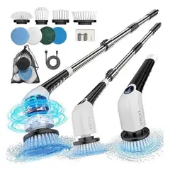 GENERICO - Cepillo Multiusos Eléctrico Inalámbrico Giratorio Recargable