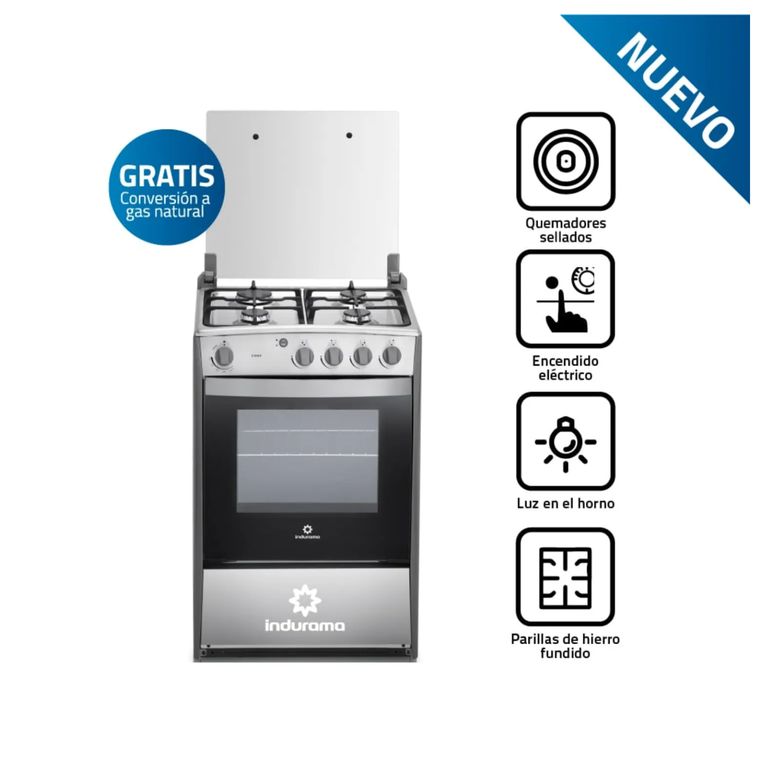 COCINA VIENA GRIS 4 HORNILLAS