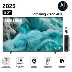 SAMSUNG - Televisor QLED 50 UHD 4K Vision AI Smart TV QN50Q7FAAGXPE -2025