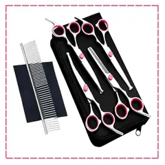 GENERICO - Juego de 4 Tijeras para Mascotas ST-16108