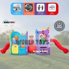 BABY - Centro de Juego para Niños «TINY TRAILS» con Tobogan Red