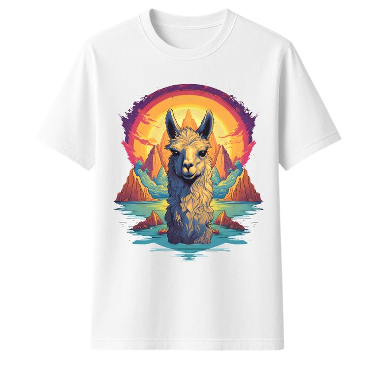 Polo 100% Algodón Estilo Clasico Unisex AquaModa Logo LLama POLL1