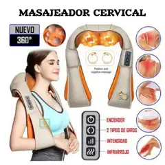 OEM - Masajeador Cervical Cuello Espalda Hombros + Infrarrojo SHIATZU