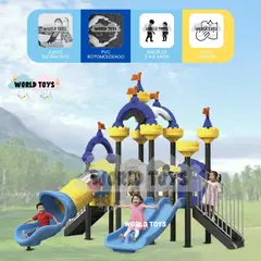 BABY - Centro de Juegos Castillo con Columpios «MAGIC TOWERS» Blue