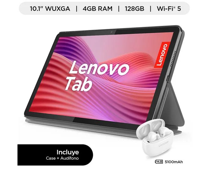 TAB ZAEH0133PE I 10.1" WUXGA I 4GB I 128GB I + CASE Y AUDIFONO