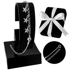 GENERICO - Pulsera Mujer Estrellas Regalo Mamá Novia Plata 925