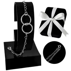 GENERICO - Pulsera Corazones Circulo Karma Regalo Mamá Novia Plata 925