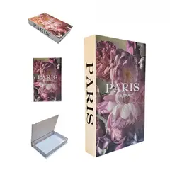 GENERICO - Libro Decorativo Tipo Baúl Paris Marfa