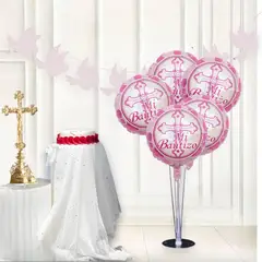 GENERICO - GLOBOS PARA BAUTIZO DE 5 PIEZAS