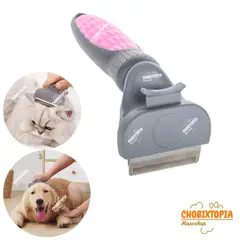 GENERICO - CEPILLO ELIMINA PELO INTERNA EXTERNO PERRO-GATO-ROSA T-P