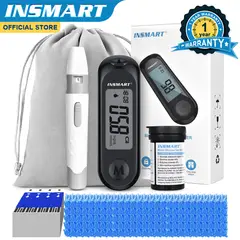 GENERICO - Glucómetro medidor de glucosa sangre + 50 tiras + 50 lancetas - Hosal