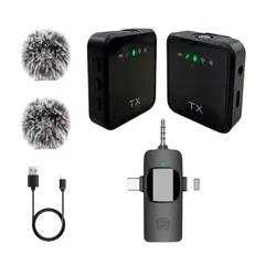 GENERICO - Micrófonos Inalámbricos Solaperos Recargables 3 en 1 Multifuncional