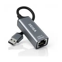 SEISA - Adaptador Usb A Red Rj45 Gigabit Ethernet 100 Mbps