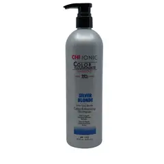 CHI - Champú Ionic Color Enhancing PH 55 Plata Gris Rubio Frío 739 ml