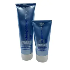 RUSK - Deep Shine Shampoo Hidratante Color 250 ml + Mascarilla Reponedora 150 ml para Cabello Seco