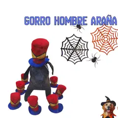 GENERICO - Gorro Mascota Hombre Araña Talla Estándar