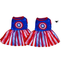 GENERICO - Vestido Mascota Capitan America Talla 3