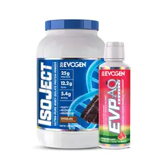 EVOGEN - IsoJect 28 Servicios - Chocolate + Evp-aq Glicerol Liquido 473ml - Watermelon