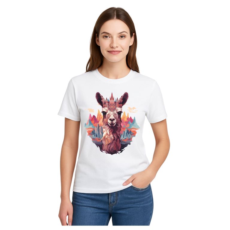 Polo 100% Algodón Estilo Clasico Unisex AquaModa Logo LLama POLL6