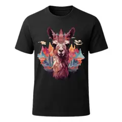 AQUA&MODA - Polo 100% Algodón Estilo Clasico Unisex AquaModa Logo LLama POLL6