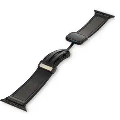 GENERICO - Correa Leather para Apple Watch 41mm - Negro