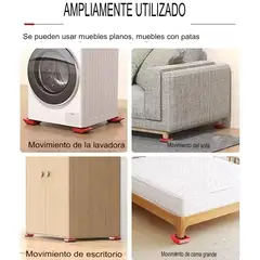GENERICO - BASE MÓVIL MOVER COSAS SOPORTE ELEVADOR MUEBLE LAVADORA REFRIGERADORA