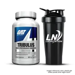 GAT - Tribulus 750mg 90 Capsulas Tribulus Terrestris - Sport + Shaker